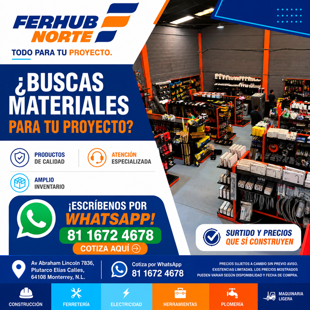 Ferhub Norte, todo para tu proyecto